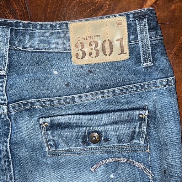 G-Star Raw Denim, Denim 3301, Distressed Boyfriend Jeans - Picture 15 of 16